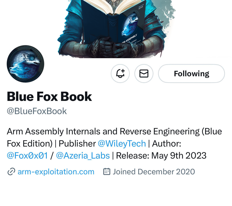 Blue Fox Twitter Account